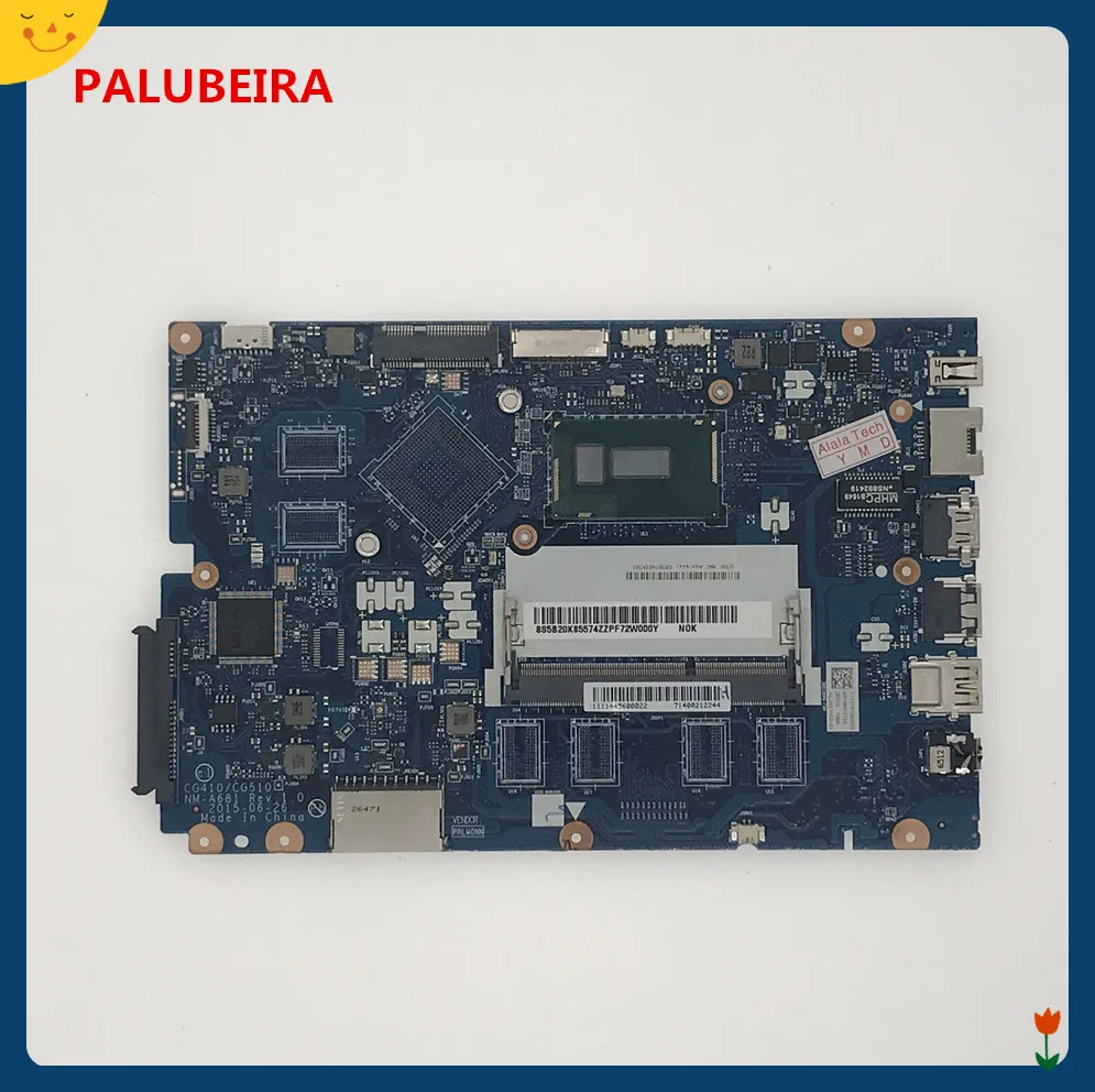 NM-A681 PALUBEIRA для lenovo Ideapad 100-15IBD 100 15IBD CG410/CG510 NM-A681 Материнская плата ноутбука с процессором