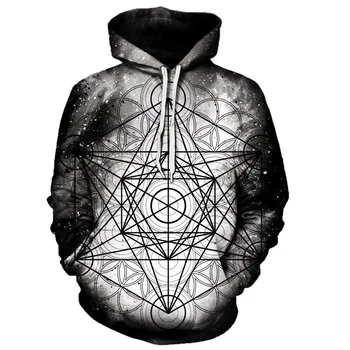 

Korean fashion Hoodies 3D Print Sweatshirt Long Sleeve Harajuku Men Clothes