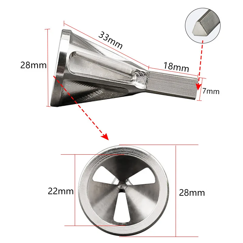1-2 шт. инструмент для снятия заусенцев Инструмент для снятия заусенцев из нержавеющей стали подходит для всех видов патронов сверла дропшиппинг