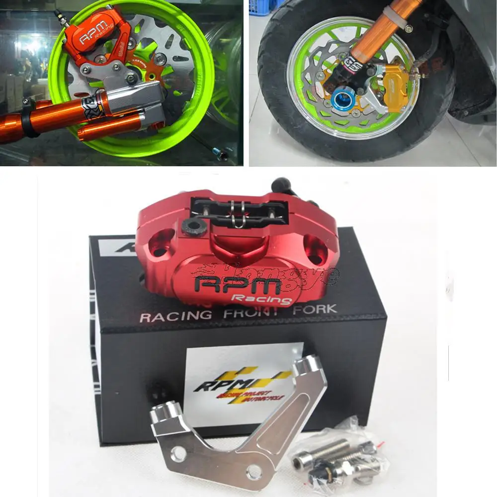 RPM Motorcycle Scooter Brake Calipers+200/220mm Disc Brake Pump Adapter