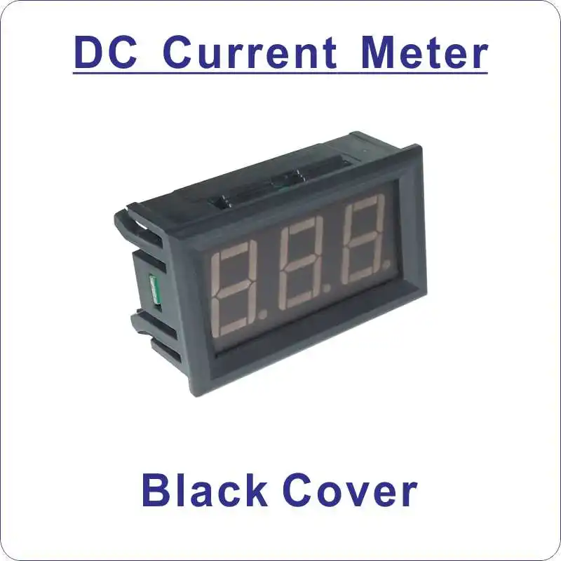 Black cover-Standard YB27C светодиодный цифровой амперметр постоянного тока измеритель тока ампер тестер постоянного тока 0-10A 20A 50A 100A 200A 300A 500A 1000A амперметр ампер Панель метр - Цвет: Black cover-Standard