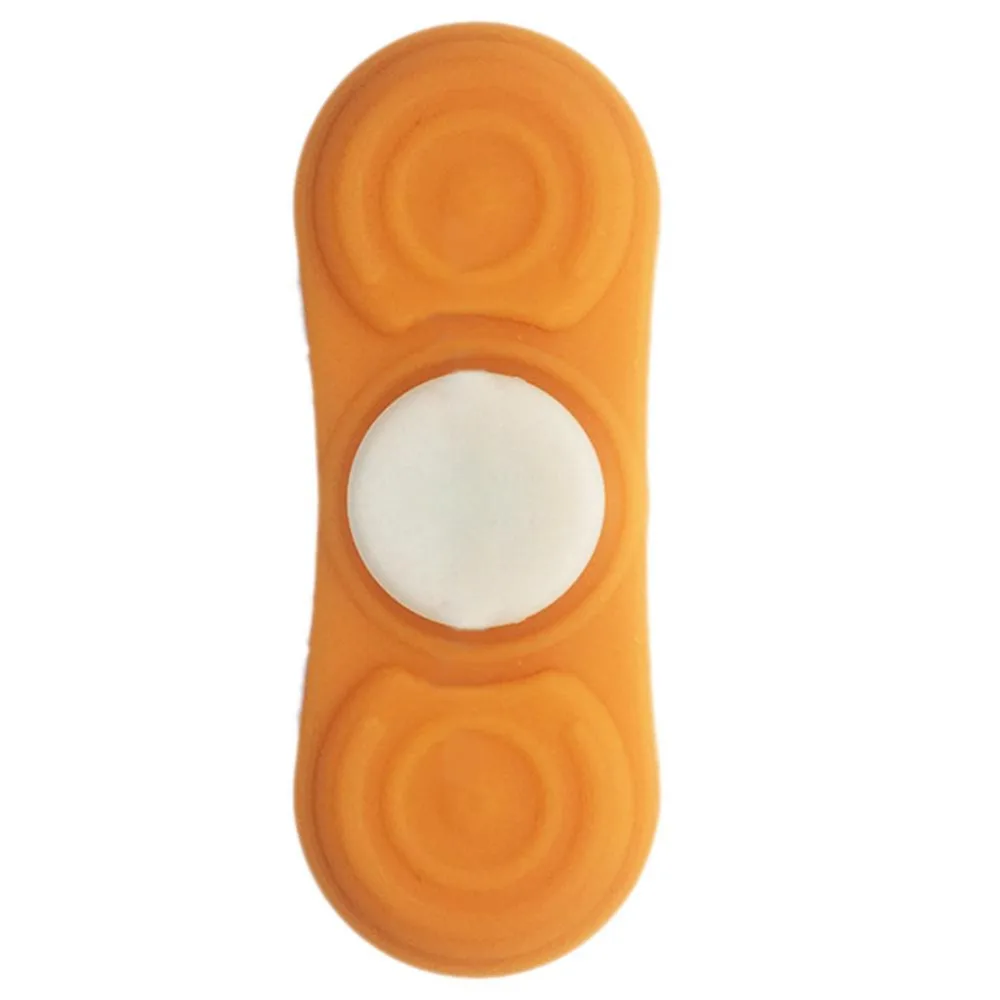1pc Hot Silicone Multi-color Finger Fidget Metal Hybird Bearing Gyro Kids Desk Toy color will be send by random