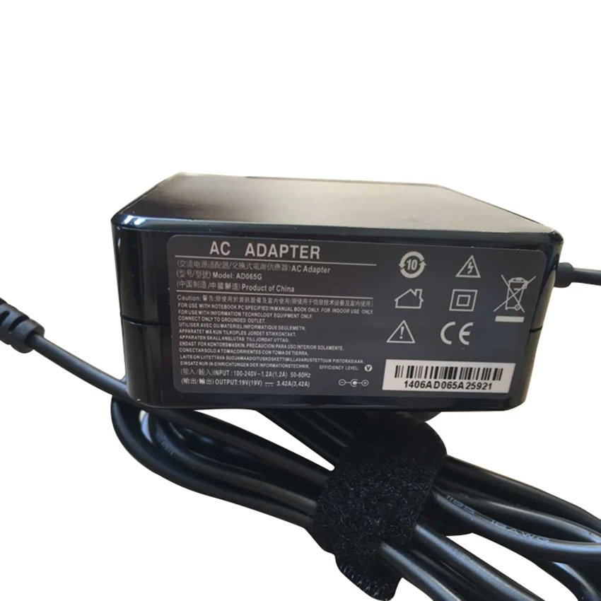 Адаптер для ноутбука 19 V 3.42A 65 W 5,5*2,5mm ADP-65DW A/ADP-65AW AC зарядное устройство для ноутбука Asus X550C A450C Y481C