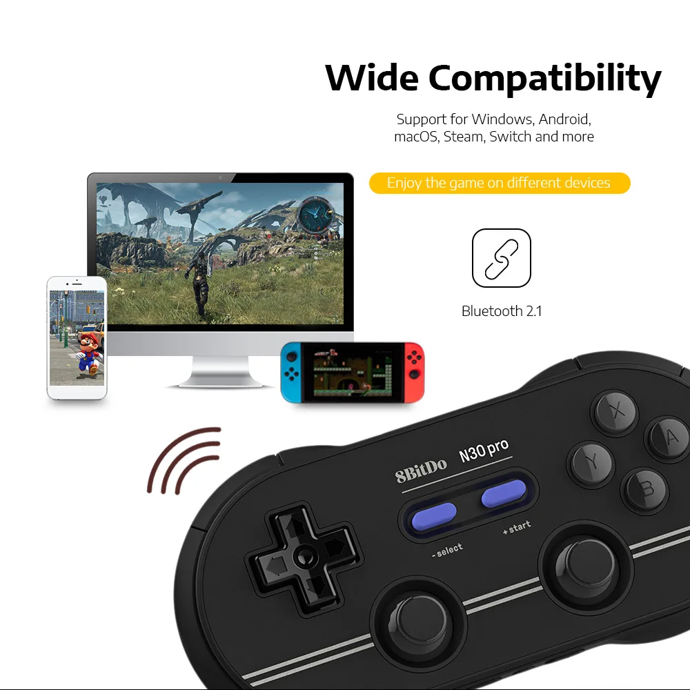 8bitdo N30 Pro 2 Беспроводной Bluetooth геймпад с джойстиком