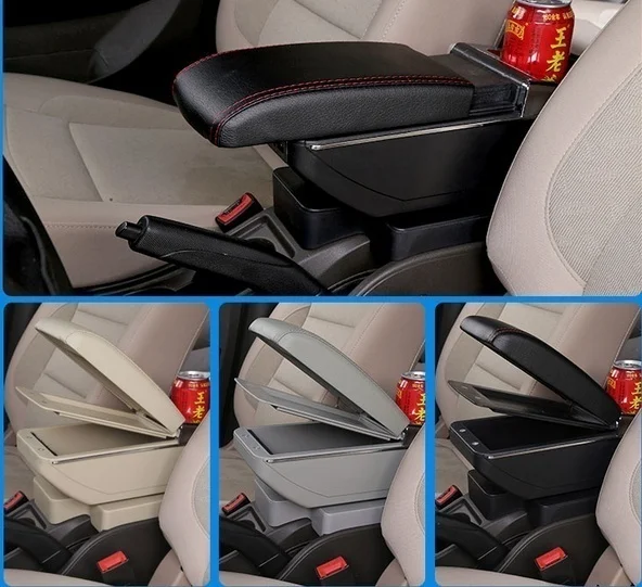 Автомобильный подлокотник для PEUGEOT 206 207 центральный контейнер хранения Стайлинг