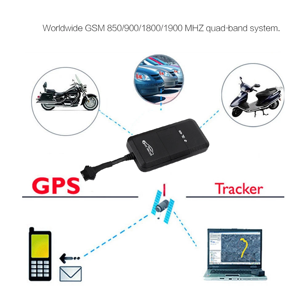 12 V-40 V Автомобильный GPS локатор для мотоцикла трекер GSM мировой на данный момент записывающее устройство отслеживания устройства