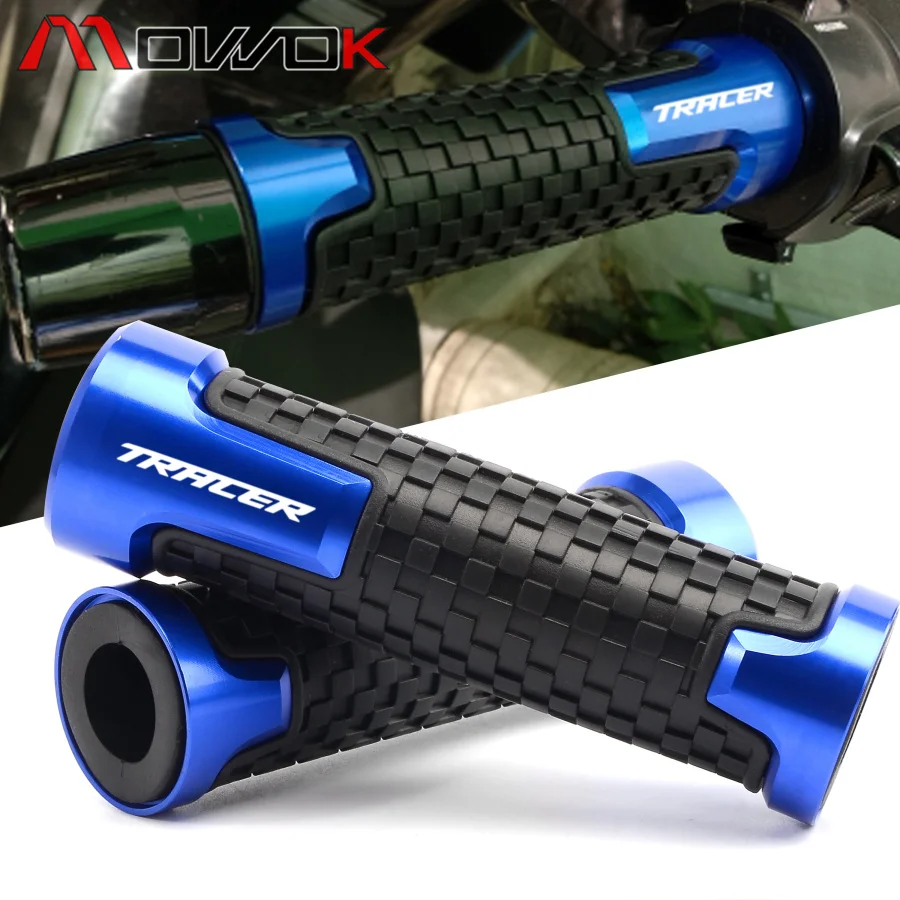 

7/8'' 22mm Motorcycle Accessories handlebar Hand Grips For YAMAHA TRACER 900 700 MT-09 Tracer CNC Aluminum Rubber