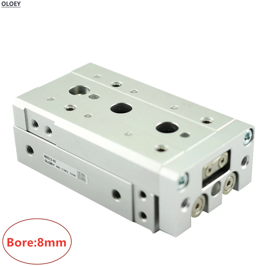 

MXS8-20 A-AS-AT-B-BS-BT Bore:8mm stroke 10/20/30/40/50/75 smc type Double acting air slide table cylinder adjuster pneumatic act