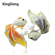 Fish Brooch Vintage Pearl Cute Animal Rhinestone Accessories 2018 Brooches For Women Lapel Pearls Pin Jewelry Enamel Pins Fish Brooch Vintage Pearl Cute Animal Rhinestone Accessories 2018 Brooches For Women Lapel Pearls Pin Jewelry Enamel Pins