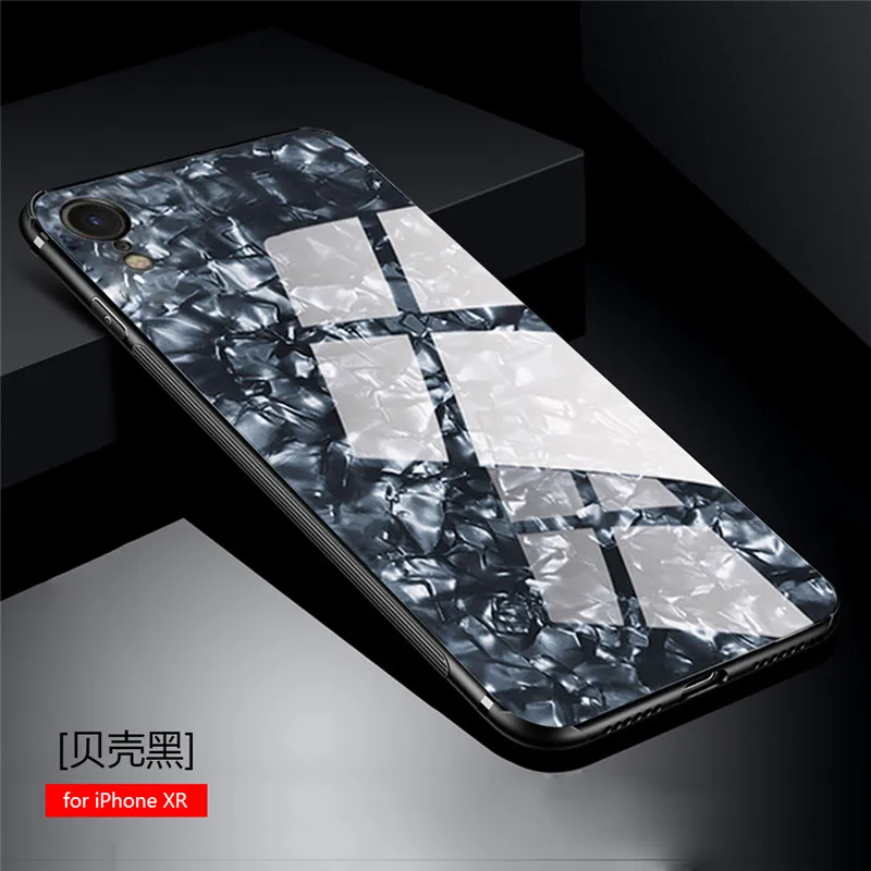 20 шт) DHL закаленное стекло conch чехол для iPhone xs max XR X 6 S 6 7 8 Plus чехол на корпус телефона закаленное стекло задняя крышка fundas