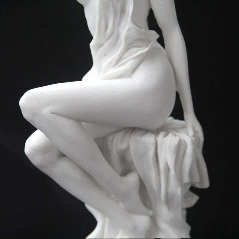 Скульптура женщины абстрактный белый песчаник Орнамент Ручной Работы статуи людей для украшения дома свадебный Лофт Декор подарок Искусство ремесло