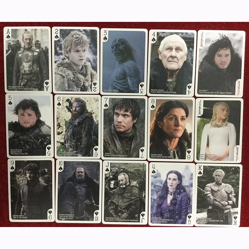 Игра престолов колода игральных карт песнь огня и льда покер карты колода с высоким качеством и фигурами