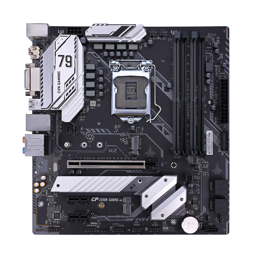 Цветная игровая материнская плата CVN Z390M V20 для игр процессор Intel LGA 1151 DDR4 DVI HD mATX материнская плата PCI-E 3,0 M.2 для Intel