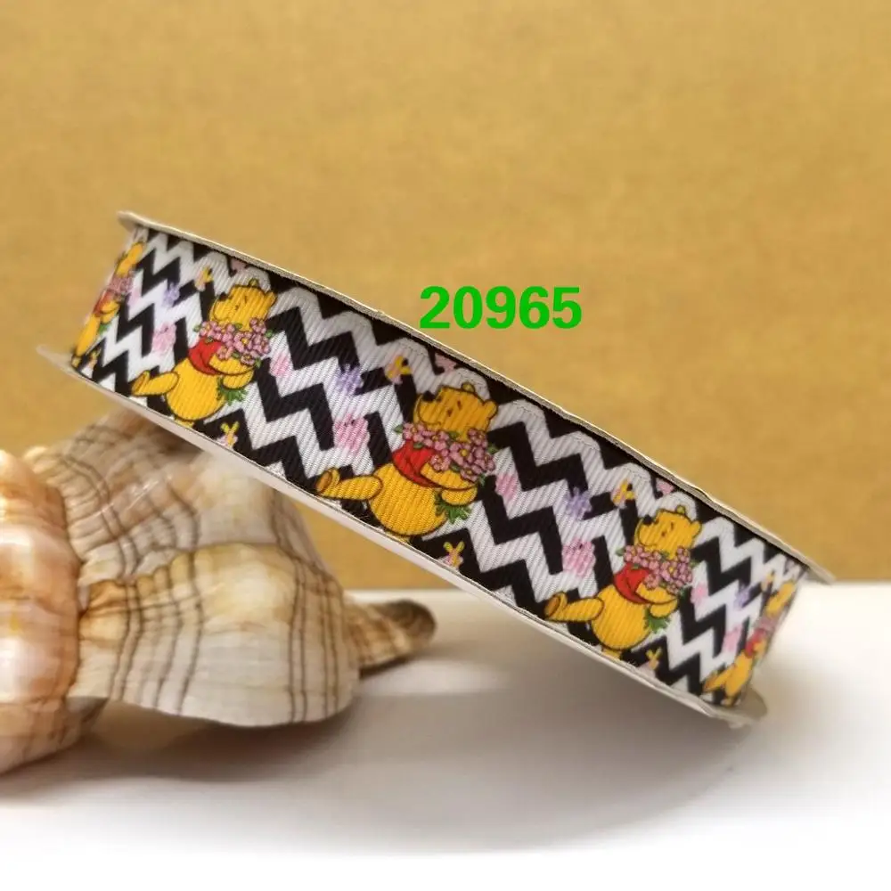 50 ярдов мультфильм напечатанный grosgrain ленты 20966 - Цвет: 20965