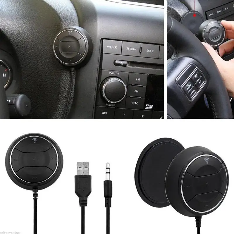 NFC Bluetooth ресивер, автомобильный набор, свободные руки, 3,5 мм с разъемом подачи внешнего сигнала AUX разговор, музыка Потоковое вещание адаптер Dongle громкой связи Mic Магнитная база MP3 плеер
