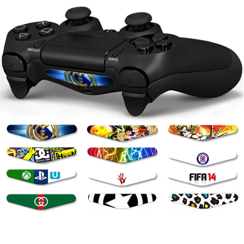 

AOXO Custom Cool Colorskin Decal Light Bar Sticker For Sony Playstation 4 PS4 Controller LED Stickers 2018