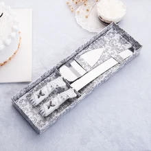 Свадебных сувениров и подарков Персонализированные бабочка нож для свадебного торта Сервировочный набор украшения на заказ