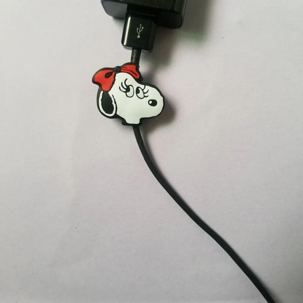 Мультфильм линия данных протектор кабель протектор Зарядное устройство USB сматывание кабеля для Apple IPhone для samsung защита кабеля украшение