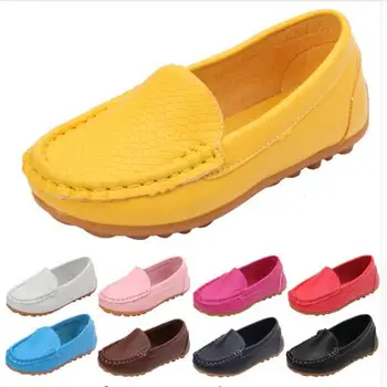 

2018 spring and autumn explosions single shoes men and women candy color sewing bag tendon bottom children casual peas shoes