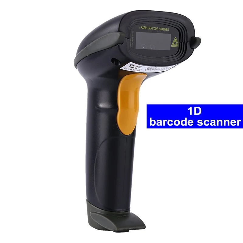 Высококачественная Проводная сканер одномерный 32 бит лазерный сканер штрих-кода с Автоматическое непрерывное сканирование пистолет стент USB+ подставка