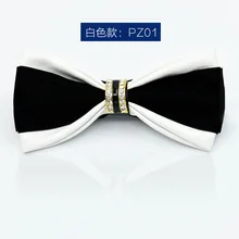 TieSet Для мужчин Боути галстуков Популярных Бантом Bowties Галстуки Повседневное искусственная кожа искусственная бриллиантами Свадебная вечеринка Для женщин