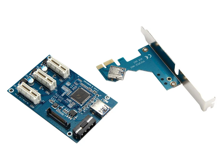 Pci-e Express 1x на 3 порта Riser Card Mini ITX на внешний 3 PCI-E слот адаптер PCIe порт мультипликатор PCIE Express Card F21696