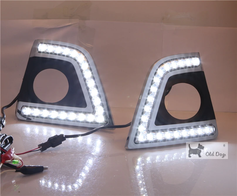 

For Toyota Corolla 2014 2015 2016 car styling LED DRL DRL Daytime driving Running Light Daylight Fog Head Lamp free shipping