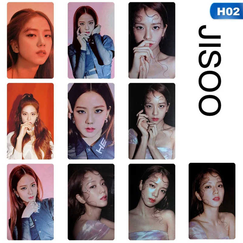 10 шт./компл. Kpop Blackpink Kill This Love Photo Stikcy Card Дженни Лиза стикер для фотостудии альбом карты с кристаллами стикер