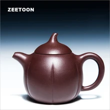 225cc Аутентичные Китайский Исин Чай горшок фиолетовый глина Здоровье и гигиена ручной работы кунг-фу Чай установить Zisha Чай горшок керамика чайник баклажаны горшок