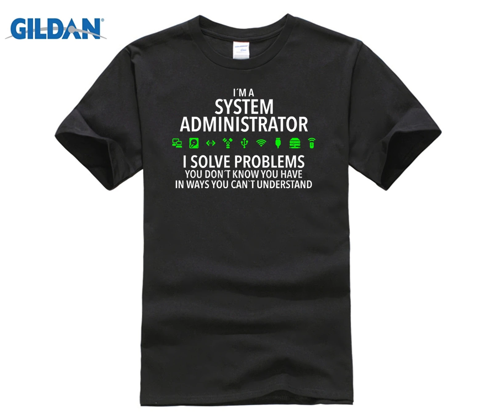 DILDAN брендовая футболка для мужчин 2018 модная летняя известная одежда Geek system Administrator футболка на заказ
