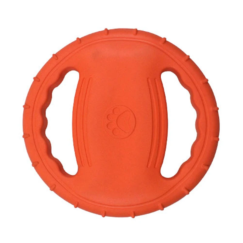 EVA пены интерактивные игрушки для питомцев в форме летающей тарелки Жевательные Зубы игрушки собаки Летающие Диски - Цвет: orange