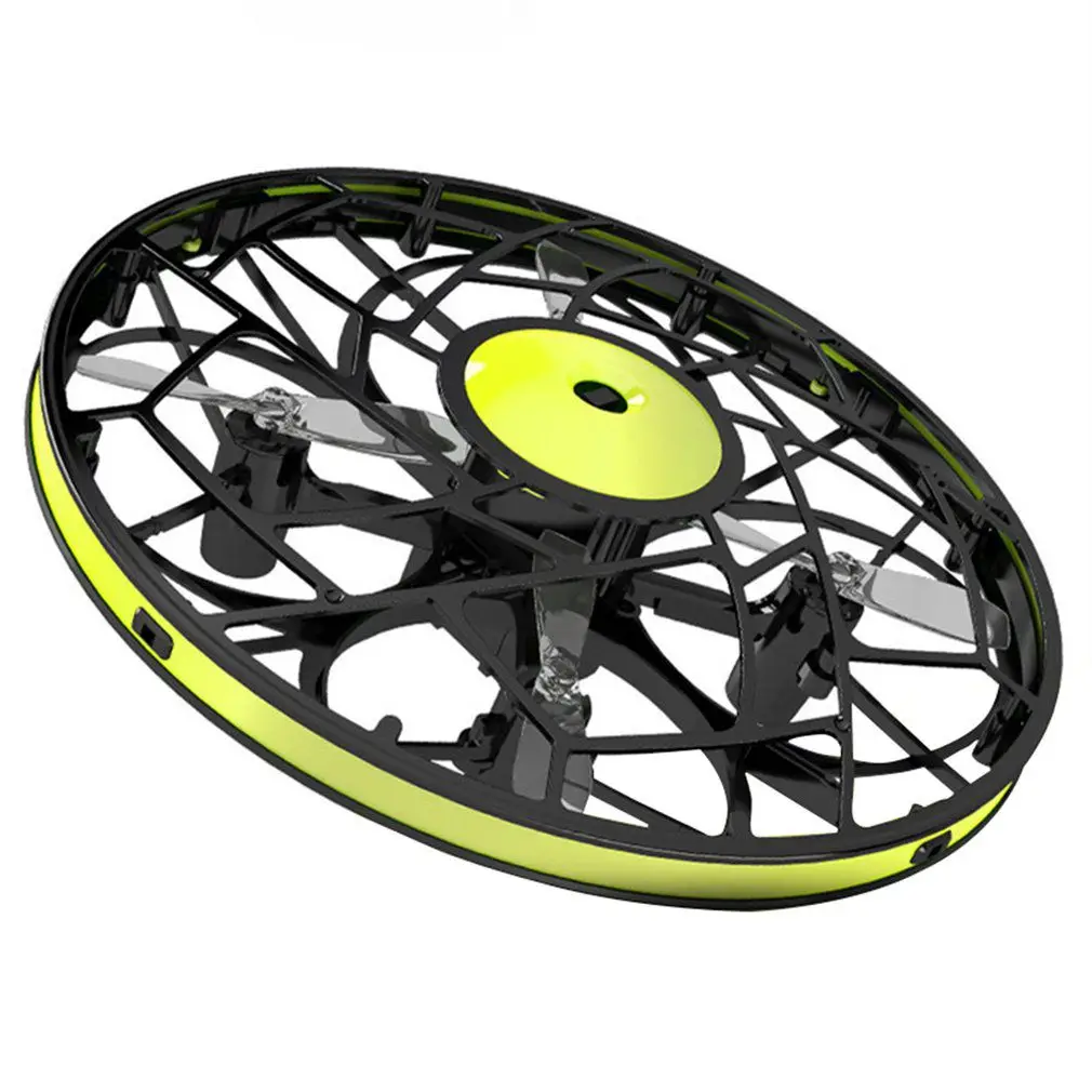 Yellow TL954063 НЛО Мини-Дрон вертолет RC Квадрокоптер зондирования и света игрушка для дома четырехосный НЛО Мини Дрон - Цвет: Yellow