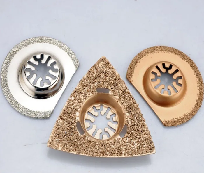 

3 pcs carbide&diamond saw blades for oscillating tools as TCH,FEIN,DREMEL,at good price and fast delivery,best for decoration