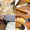 Offset Spatula with Plastic Handle - Professional Cake Decorating Tools - 6