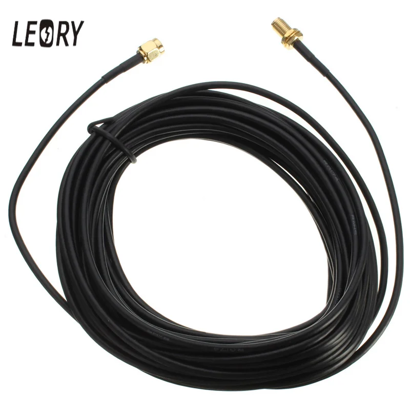 

9m Standard RP-SMA Male to Female MF Jack Wifi Antenna Extension Cable Lead Wire Gold Plated High Quality Pro Supplies