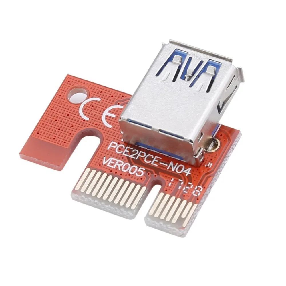 6 комплектов 15 Pin PCI-E Express 1x до 16x удлиннитель для Шахтерская машина портативный BTC Riser Card PCI Express Riser Card