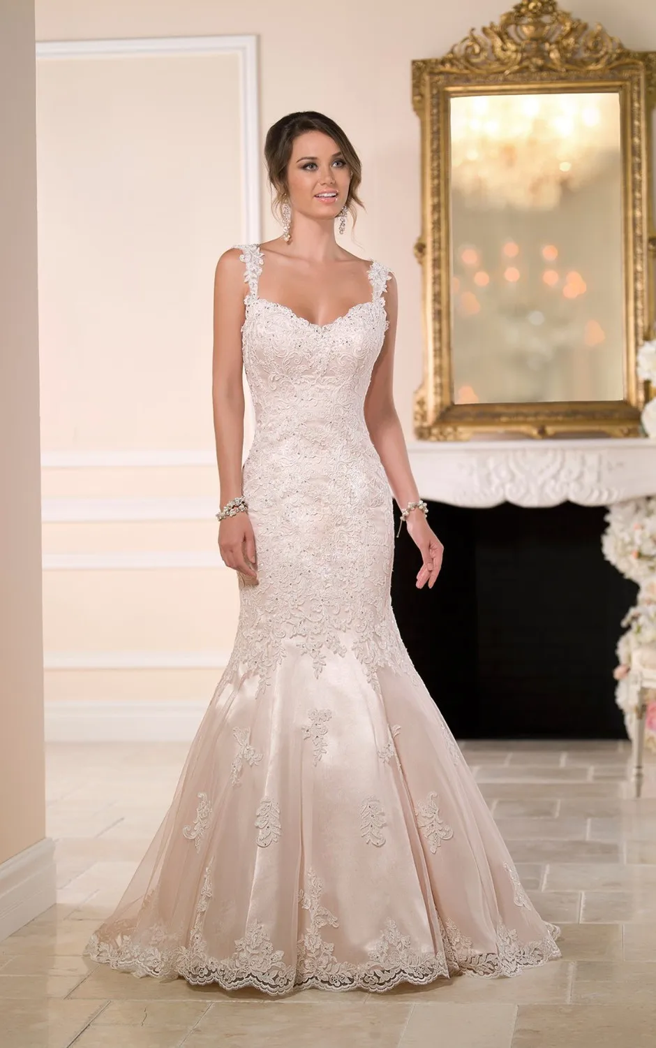 Vestido de noiva сексуальные милые с открытой спиной без рукавов Бисероплетение аппликации кружева винтажное свадебное платье платья для матери невесты