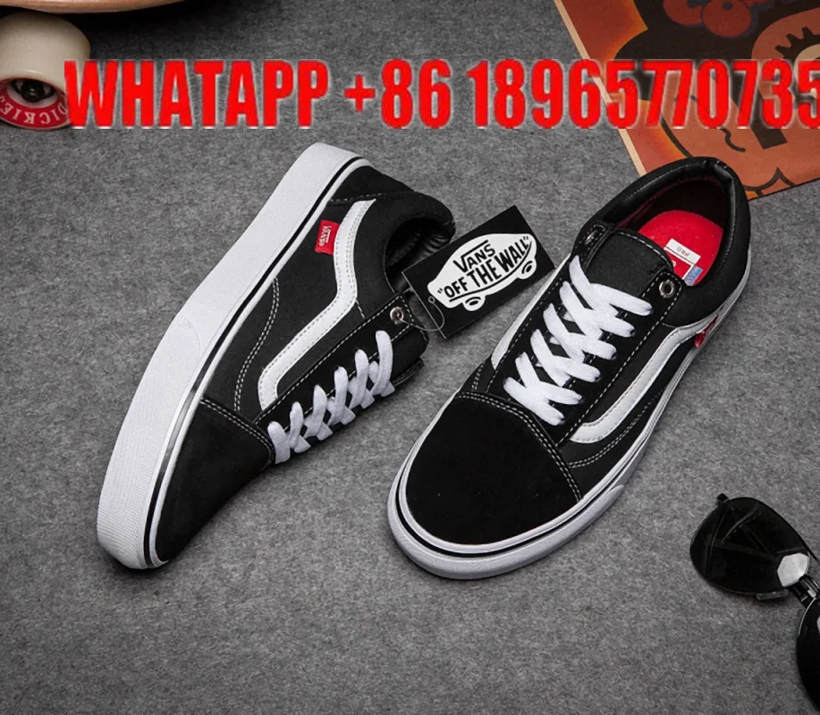 Gt лу пользовательское имя номер vans classic old skool pro мужской улица низкий топ холст