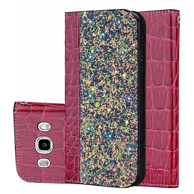 Wine Red Шикарный Флип Магнитный для samsung Galaxy J3 чехол для samsung J310 Чехол кожаный кошелек для samsung J5 J510 чехол для телефона - Цвет: Wine Red