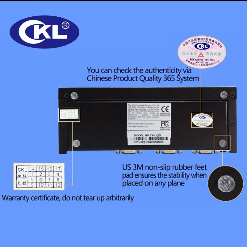 CKL-21S High-end Авто VGA аудио переключатель контейнер под элемент питания 2 в 1 из коммутатор 2048*1536 450 МГц для ПК монитор с ИК-пульт дистанционного управления RS232 Управление