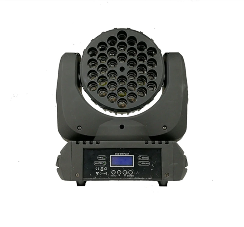 4 шт/36X3 W СИД moving головной цветные лампы+ кейс RGBW(R6 G12 B12 W6) Поворотная голова светового оборудования dmx512 Диско Профессиональный dj оборудование