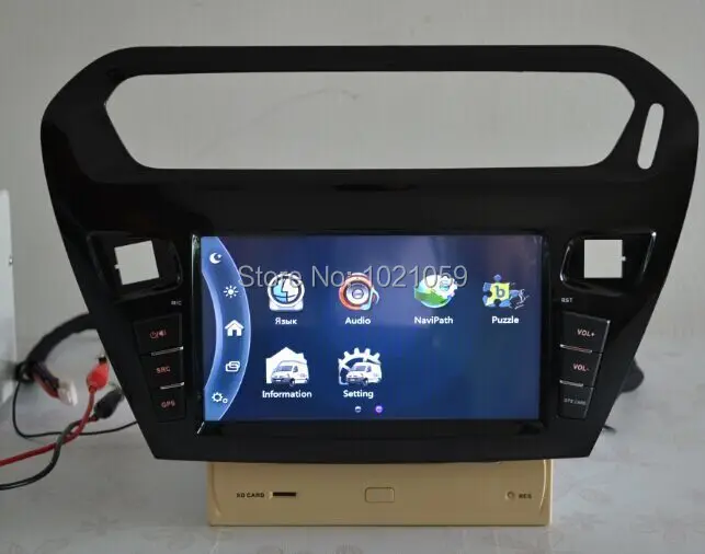 Автомобиль радио gps для Citroen Elysee с управлением рулевого колеса, вход для камеры заднего вида
