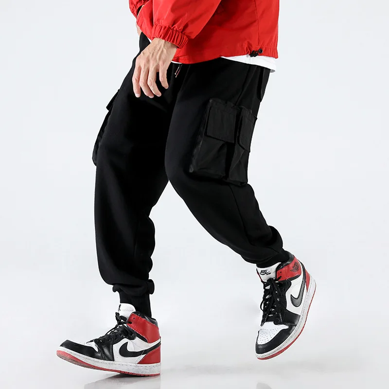 Модные повседневные армейские штаны карго с карманами мешковатый Pantalon Homme длинные штаны стиль сафари Kanye West брюки