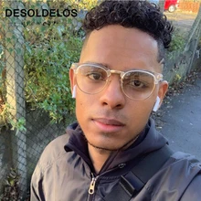 Половинные металлические женские очки, оправа для мужчин, оправа для очков, Ретро стиль, квадратные очки, оптическая оправа для очков