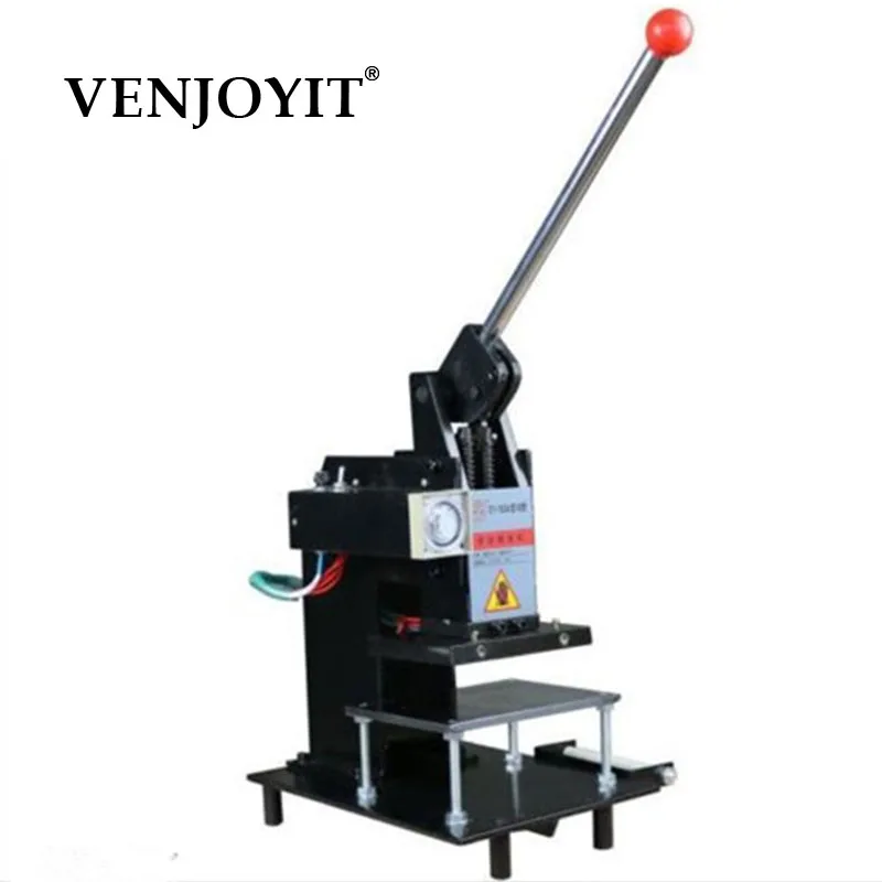 Manual Hot Foil Stamping Machine Leather Logo Embossing Machine 15*10Cm