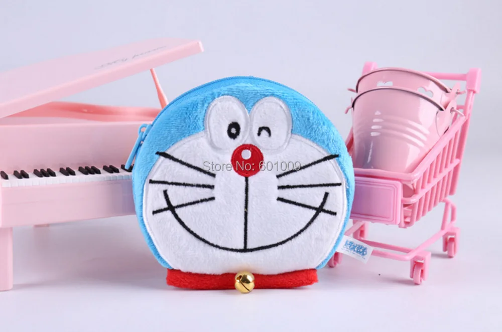 EMS 100/лот 7 видов стилей Doraemon 12X12 см Портмоне кошелек многофункциональный деньги плюшевая кукла-сумка