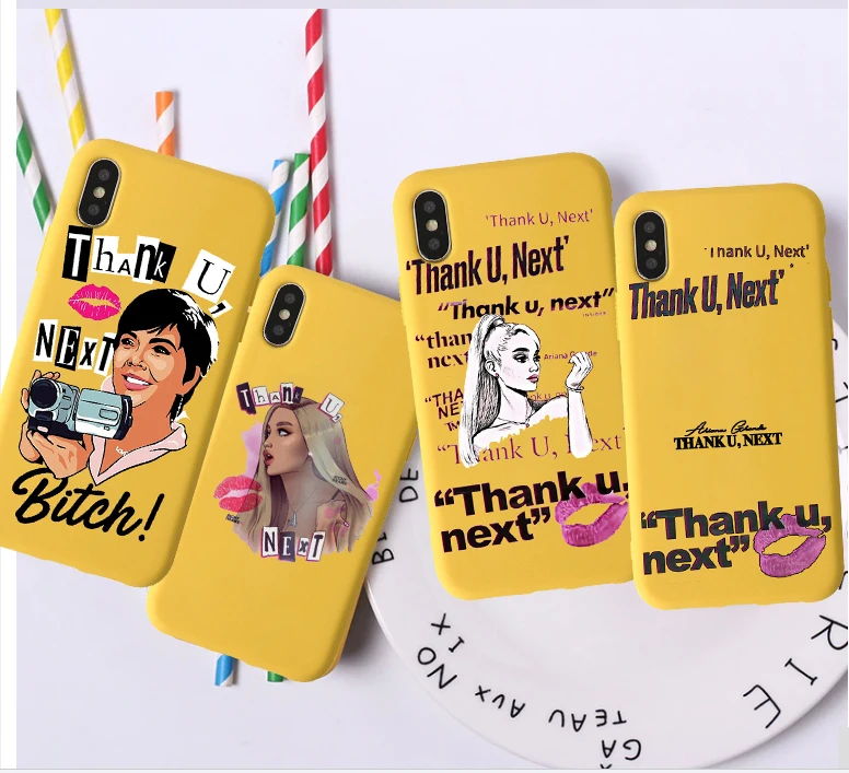 

Thank U, Next Ariana Grande candy color mobile phone case for iphone X 7 XS XR XSMAX 11 11Pro luxury shell case cover