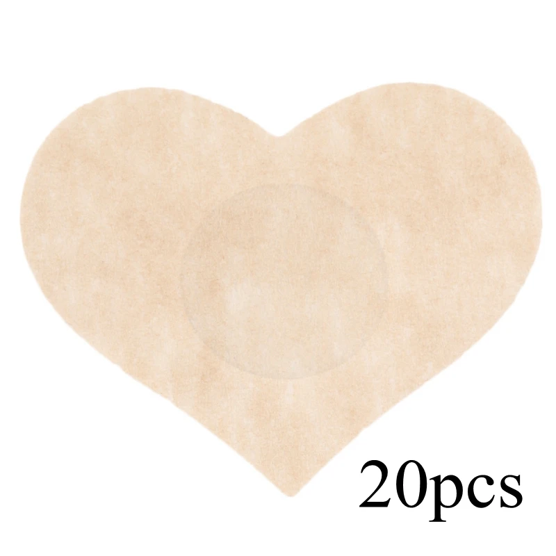 heart 20pcs Сексуальные Мягкие накладки на грудь Стикини одноразовая лента с узорами палка на бюстгальтере прокладка для женщин Интимные Аксессуары Нижнее белье - Цвет: heart 20pcs