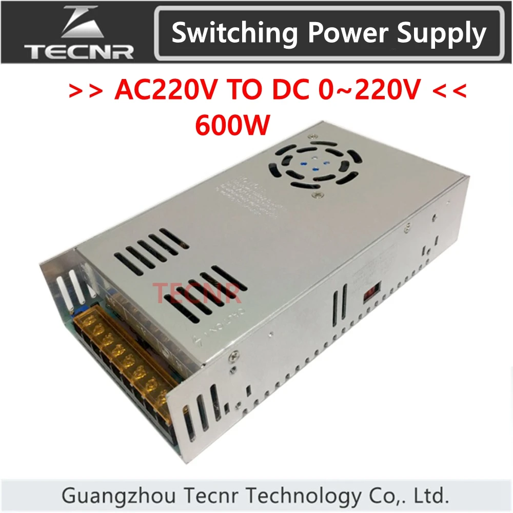 Импульсный источник питания 600 Вт вход AC220V Выход DC 0-12 в 24 в 36 в 48 в 60 в 70 в 80 в 110 В 150 в трансформатор для гравировального станка с ЧПУ