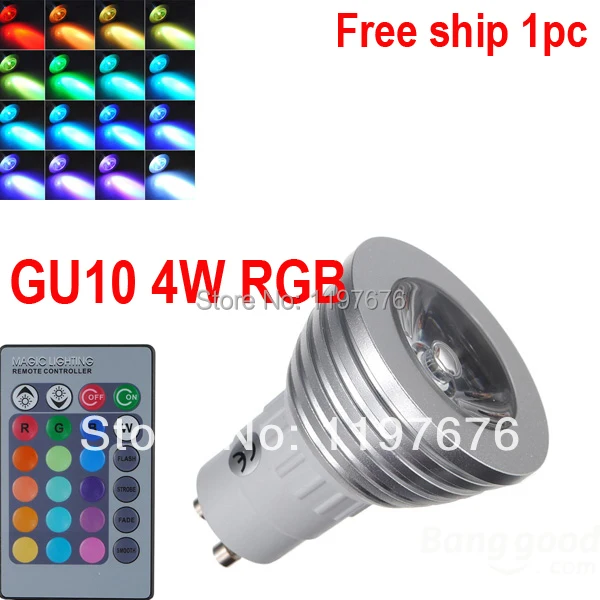 3 Вт GU10 rgb светодиодные лампы 16 Изменение цвета лампы 110-245 В для дома партии украшение с ИК-пульт